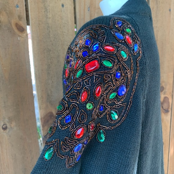 90s Vintage Spoleto Ramie/Cotton cardigan sweater size Medium RN74463. - Picture 5 of 9